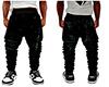 Forest Black Sag Jeans