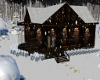 Quaint Cabin in the Snow