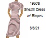 [BB] Sheath Dress Stripe