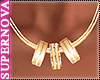SN.  Rings Gold Necklace