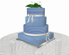 Blue 4-tier Cake