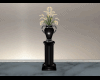 Stand W/Vase in Black