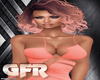 peach club dress