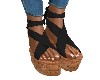 BLACK PLATFORM SANDALS