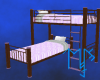 )L( Purple Wood Bunk Bed