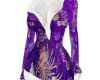 Purple Brocade Dress
