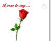 A Rose Just to say...