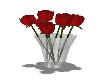 VASE of RED ROSES