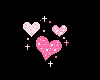 Tiny Pink Heart Cluster