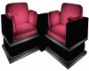 Pink Duo Corner Chairs