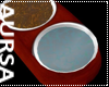 (1ARed Dog Dish