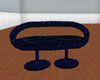 Blue Satin Orb Chair