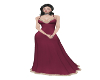 Maroon gown