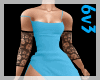 6v3| Aqua Blue Dress
