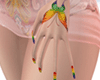 Pride Hands Tattoo/Nails