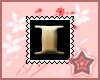 I Letter Stamp