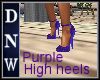 Purple High Heel shoes