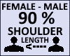 Shoulder Lenght 90