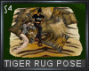 tiger rug with pillow