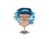 {B}Blue Ice Curly Hair-F
