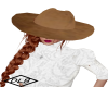 Cowgirl Hat Tan Suede