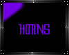 Horns purple glow