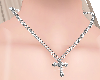 B! cross necklace