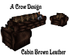 Cabin Brown Leather Sofa
