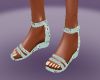 Pale Ditsy Sandals
