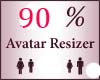 90% Scaler Avatar Resize