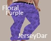 Floral Jeans II Purple