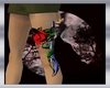 #rose leg tattoo