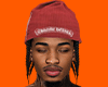 Red chrome beanie
