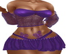 Purple Net Dress W/Bfly