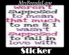 You and I sticker