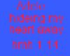 Adele hiding my heart