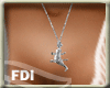 Lizard Necklace Silver