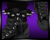 Black Boots W/Spikes M