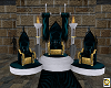 .(IH) CASTLE THRONE TEAL