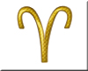 Gold Aries Symbol sm