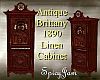 Antq Brittany Linen Cabn