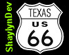 SD Texas Route 66 Sign
