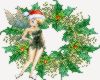 tinkerbell with wreath