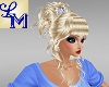 !LM Blond Bun Fien Updo