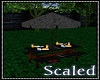 scaled picnic table