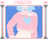 !H! Pink heart sweater
