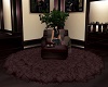 MAUVE ROUND RUG