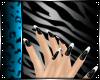 [C] PVC Nails Blk & Wht