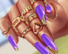 [YSL] Violet Nails+Rings