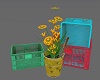 potted flowers + baskets